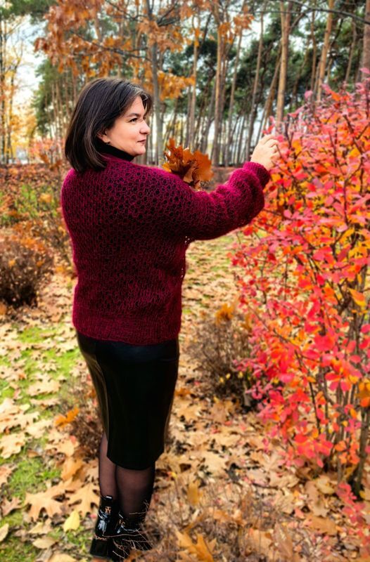 вязаная кофточка ручной работы