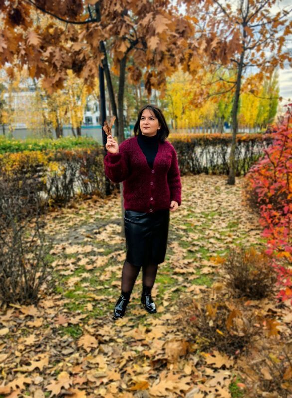 пуховая кофточка